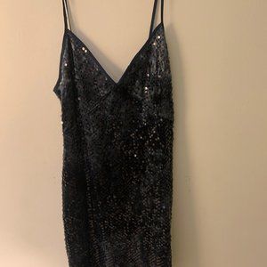 Zara Navy Sequin Dress - never been worn
